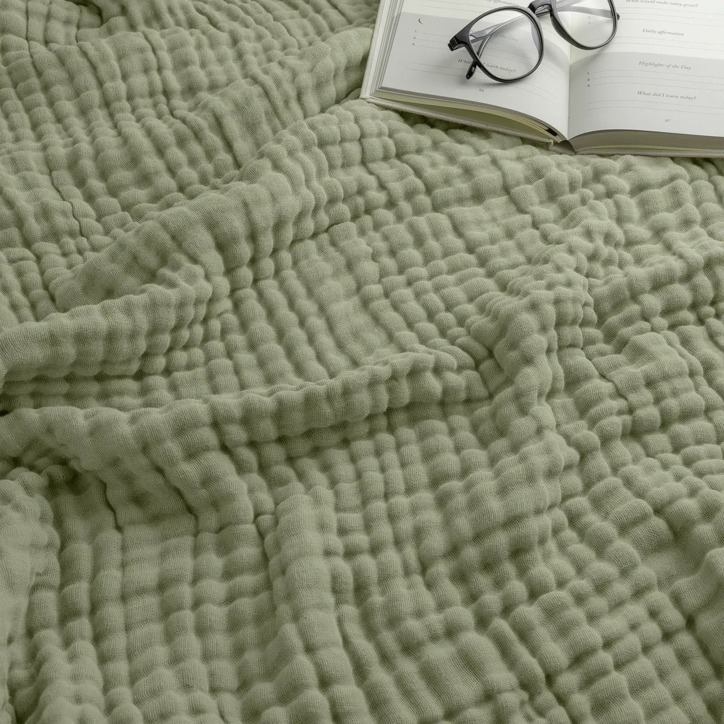 Comfy Cubs Adult Muslin Cotton Blanket (4 color options)