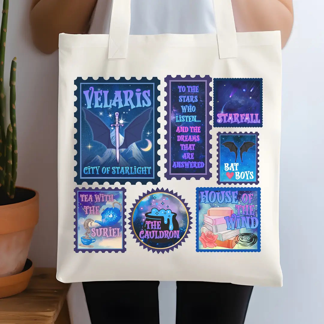 Velaris/Fae Travel Stamps Tote