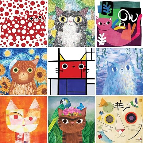 Mudpuppy Artsy Cats 500 Piece Family Jigsaw Puzzle