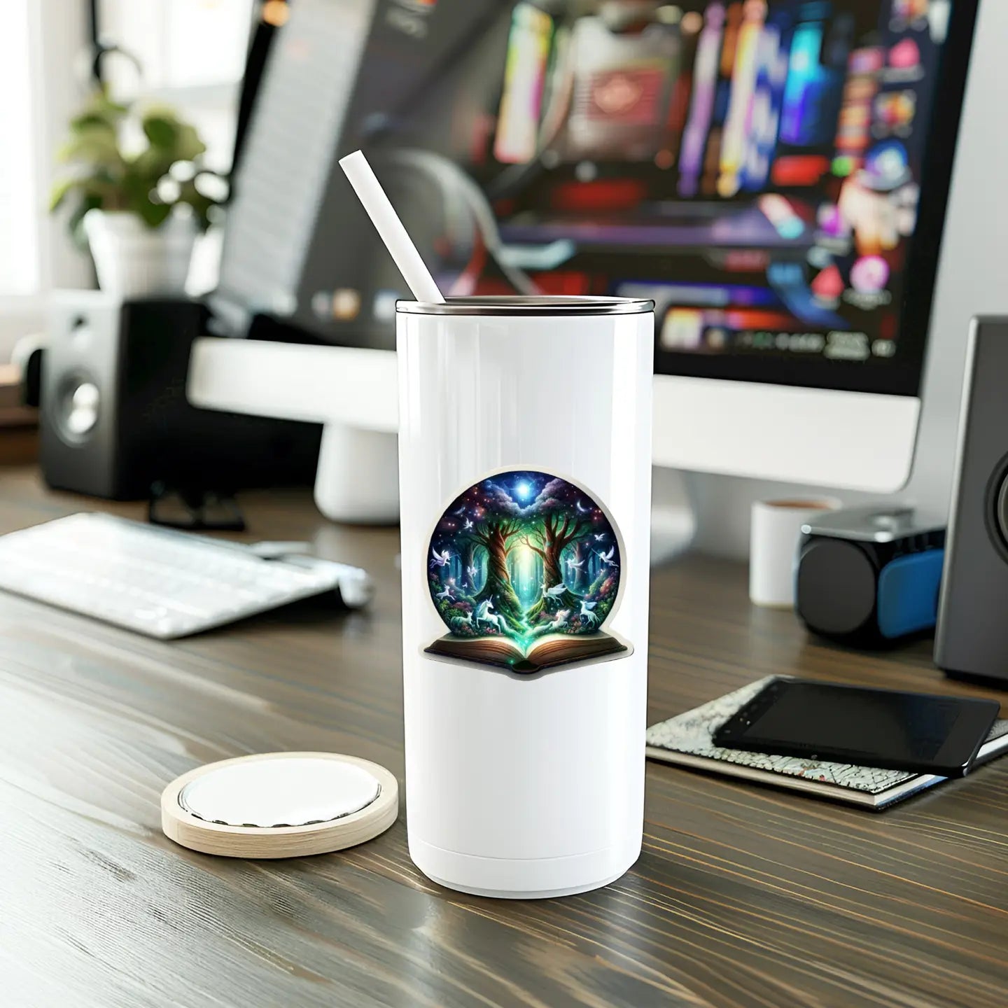 Mystical Forest Globe Sticker