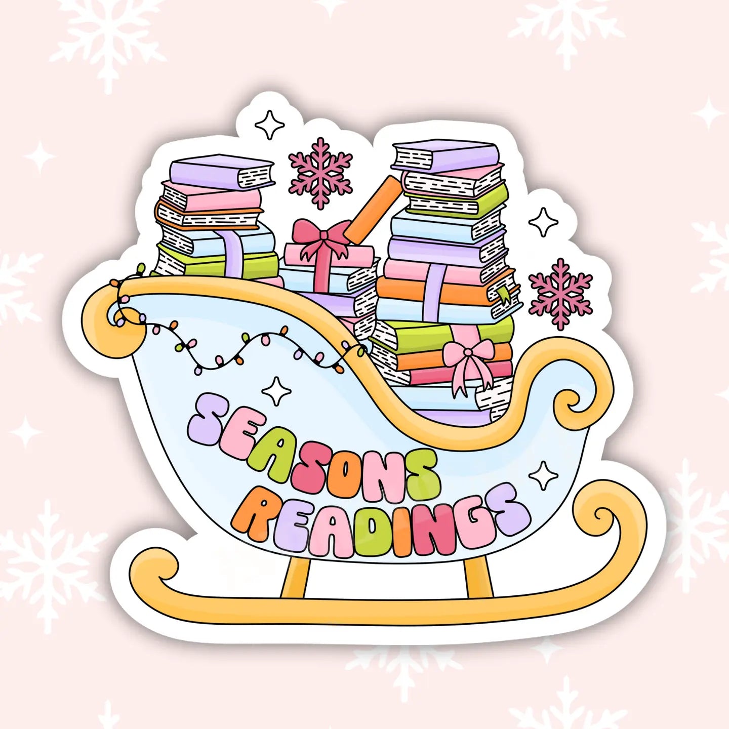Seasons Readings Holiday Sticker