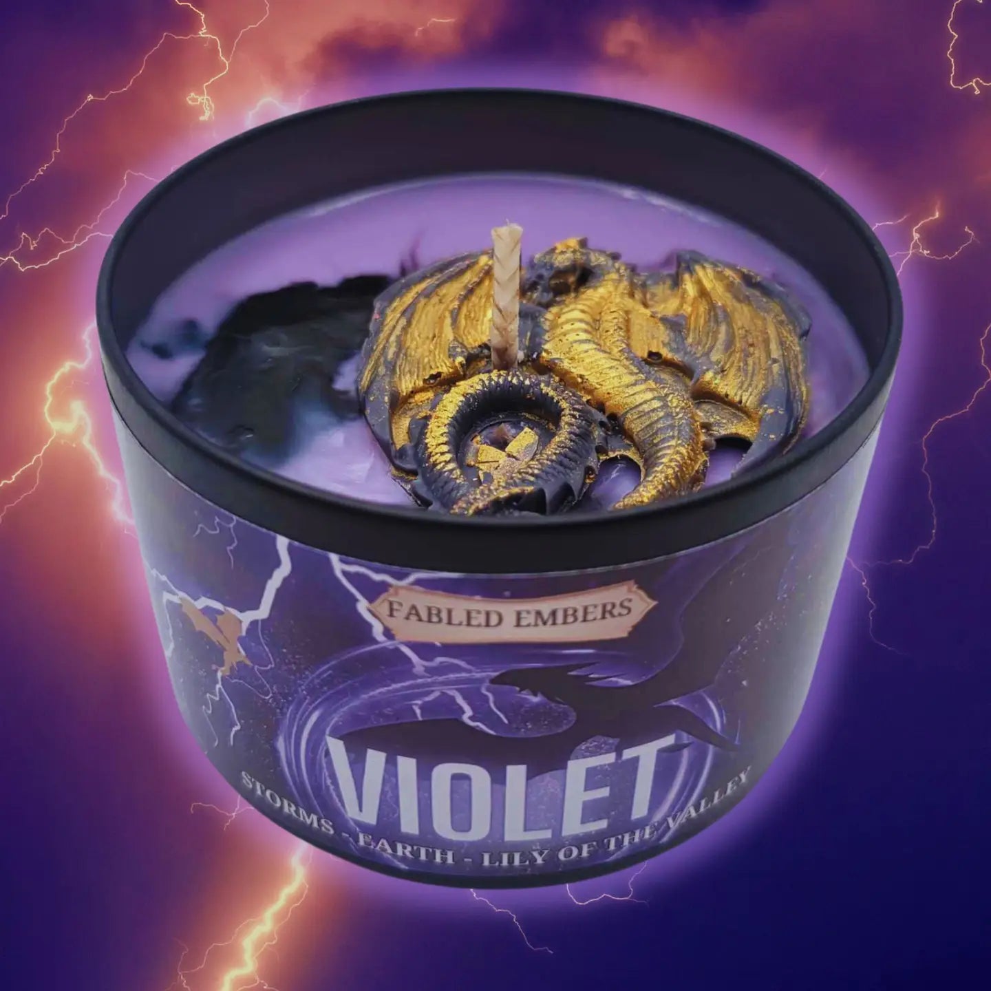 9 oz Fabled Embers Violet Candle