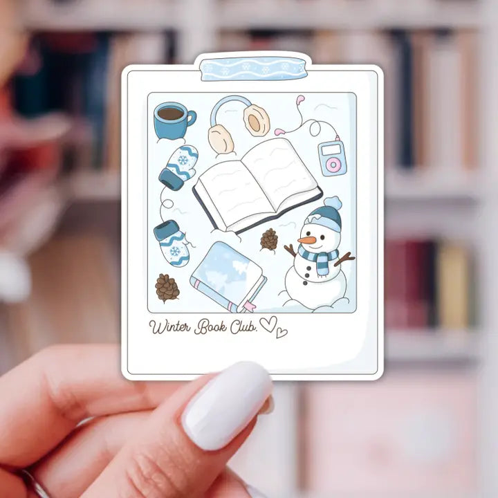 Winter Book Club Holiday Sticker