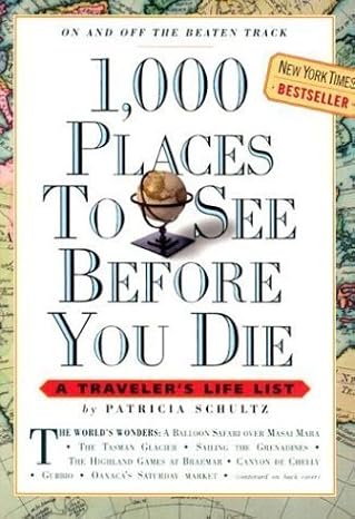 1,000 PLACES TO SEE BEFORE YOU DIE by Patricia Schultz (Paperback-Like New)