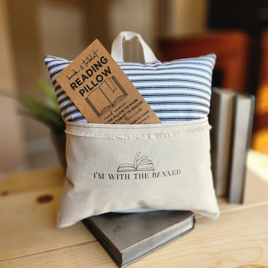 Reading Pillow: I'm With The Banned