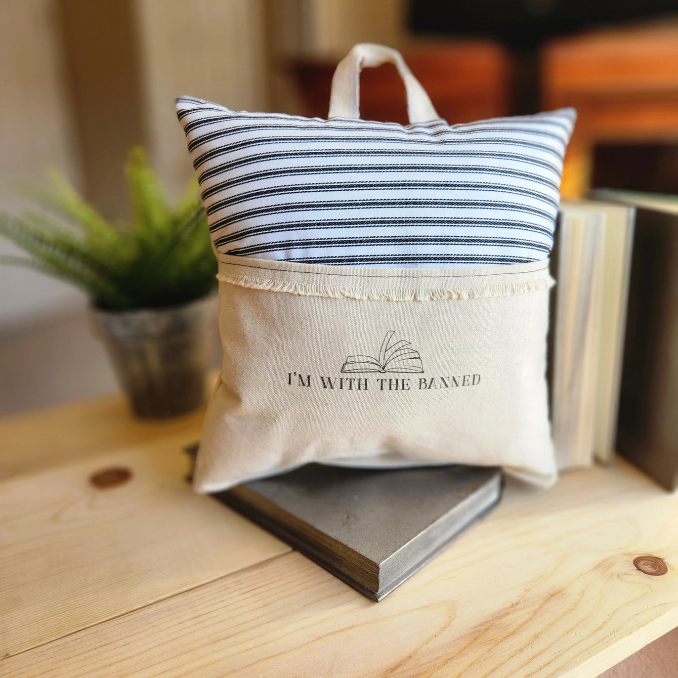 Reading Pillow: I'm With The Banned