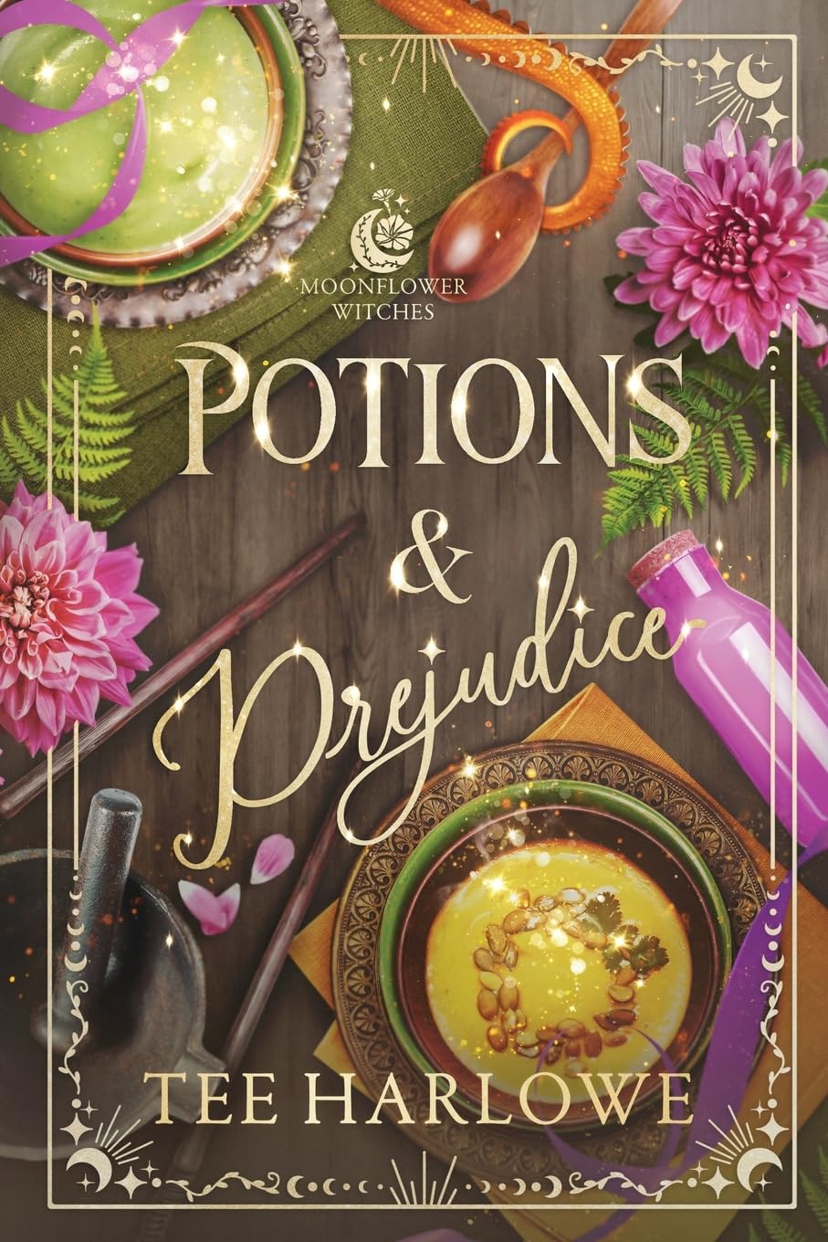 POTIONS & PREJUDICE: A cozy Fantasy Romance by Tee Harlowe (Paperback-New)