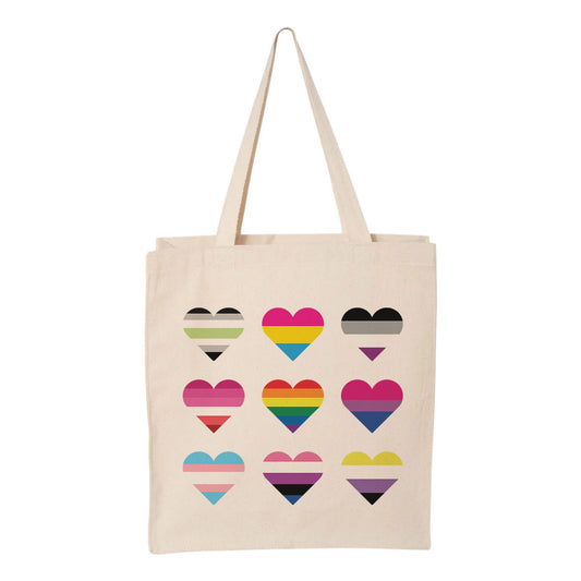 Pride Heart Flags Tote