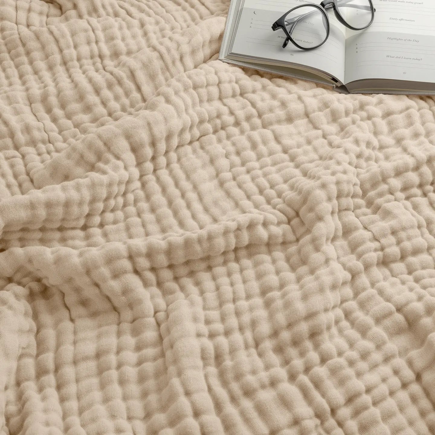 Comfy Cubs Adult Muslin Cotton Blanket (4 color options)
