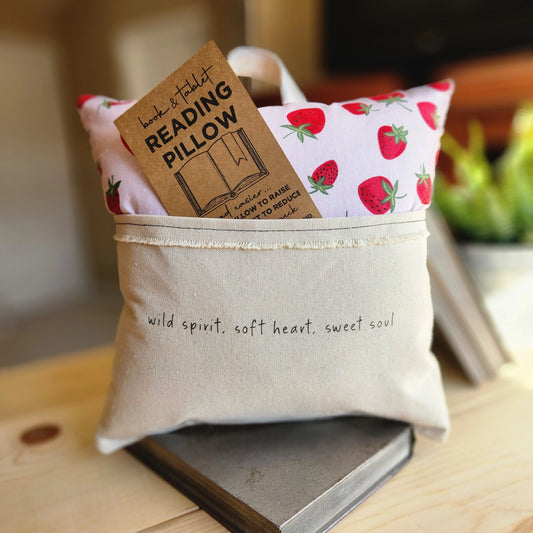 Reading Pillow: Wild Spirit, Soft Heart, Sweet Soul