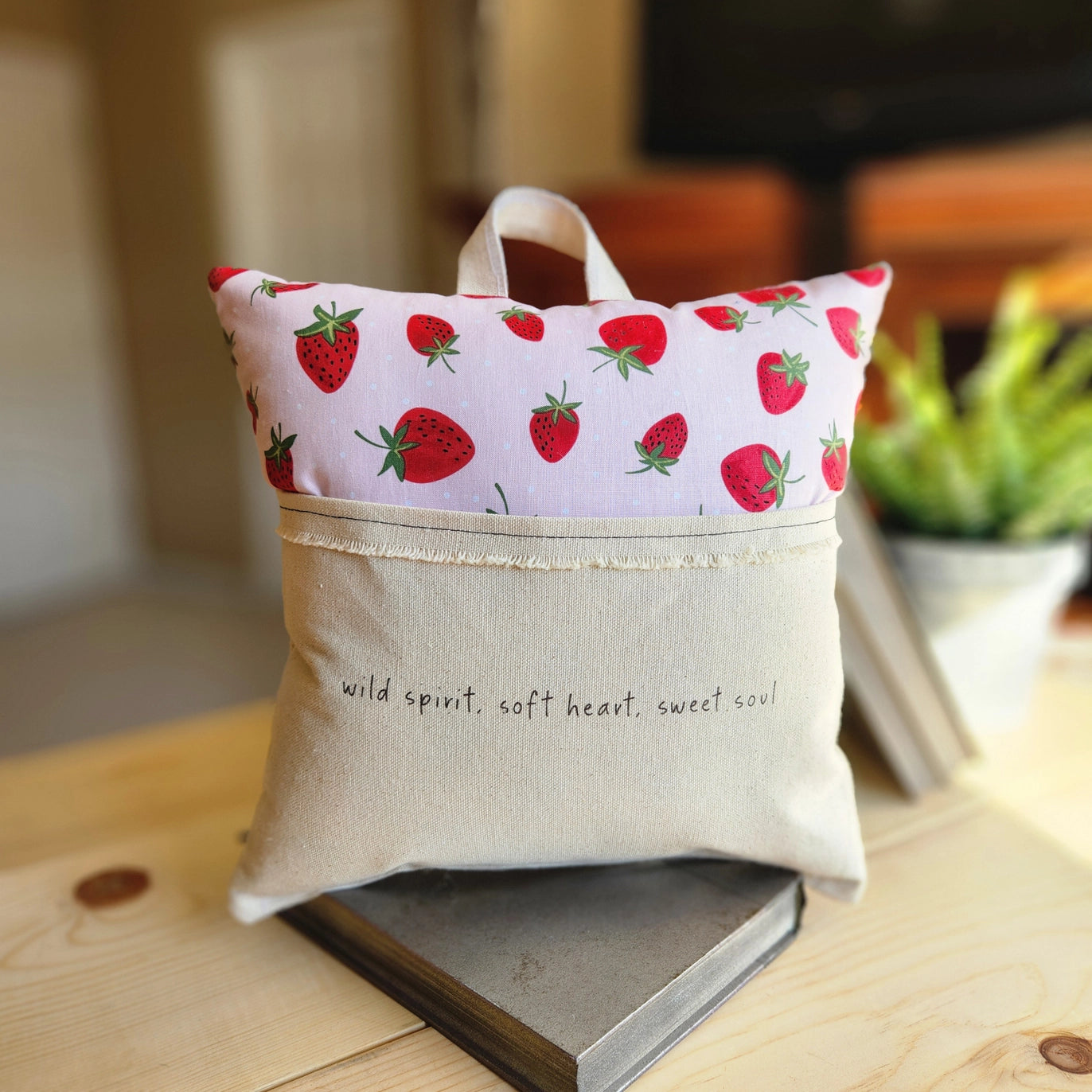 Reading Pillow: Wild Spirit, Soft Heart, Sweet Soul