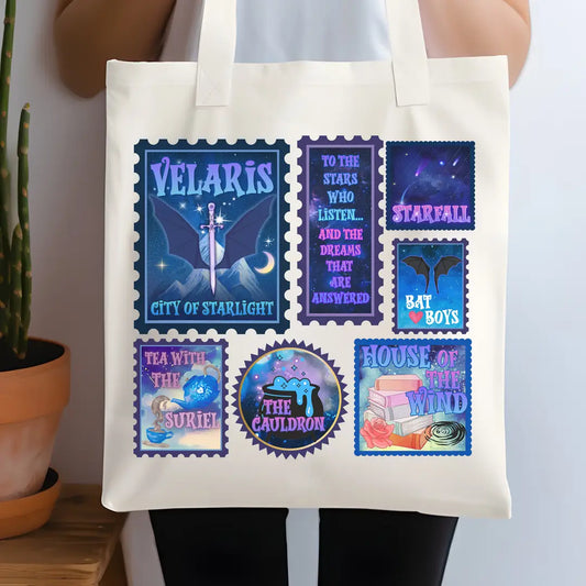 Velaris/Fae Travel Stamps Tote