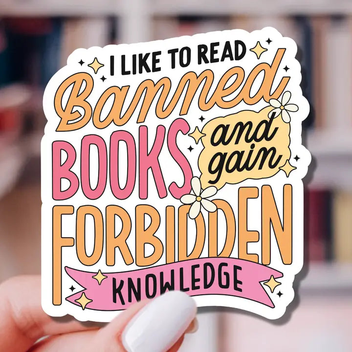 Banned Books Forbidden Knowledge Sticker