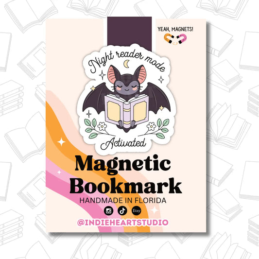 Night Reader Bat Magnet Bookmark
