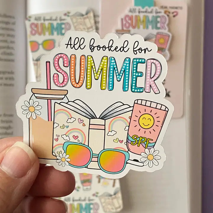 All Booked For Summer Sticker