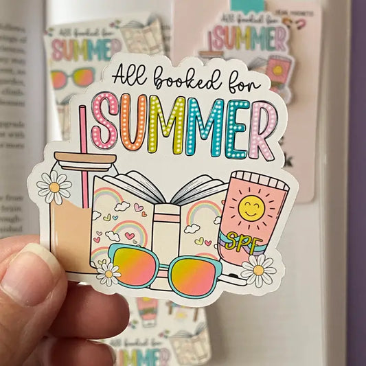 All Booked For Summer Sticker