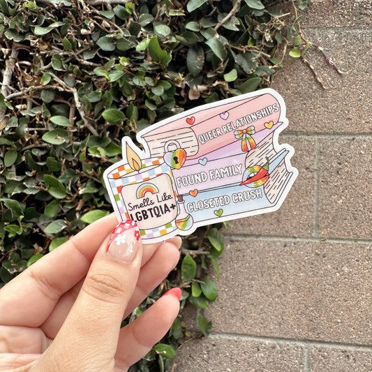 Bookish LGBTQIA+ Sticker