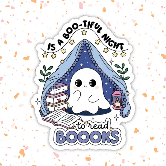 Bootiful Night to Read Sticker