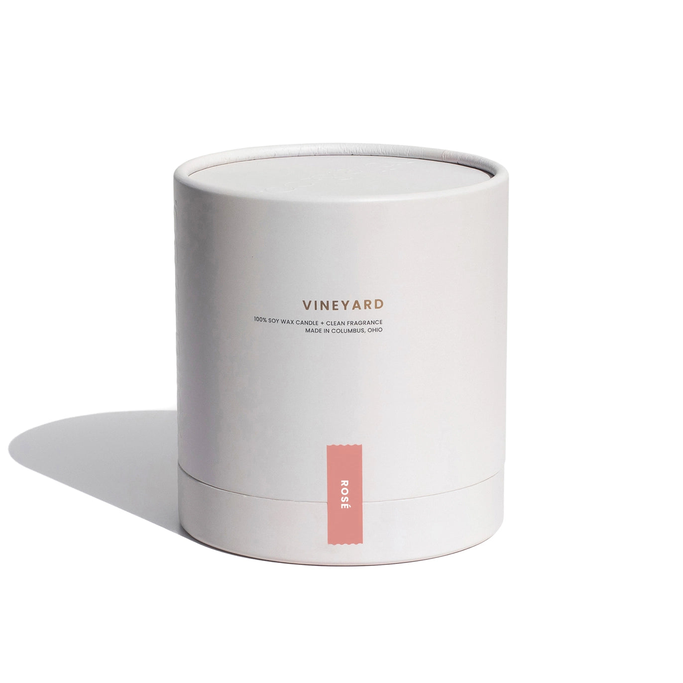 Vella & Co Rose 6oz Soy Candle/Reusable Wine Glass