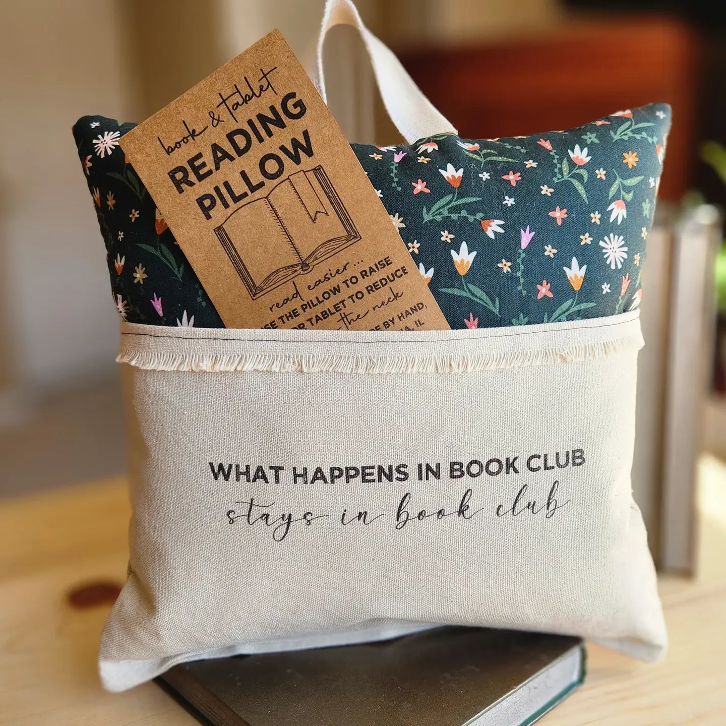 Reading Pillow: What Happens In Book Club...