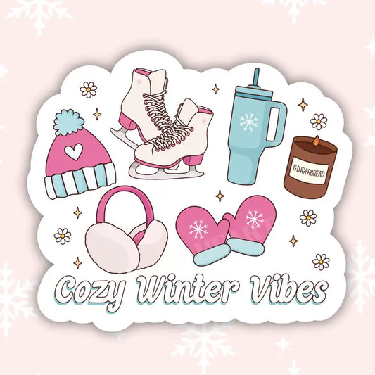 Cozy Winter Vibes Sticker