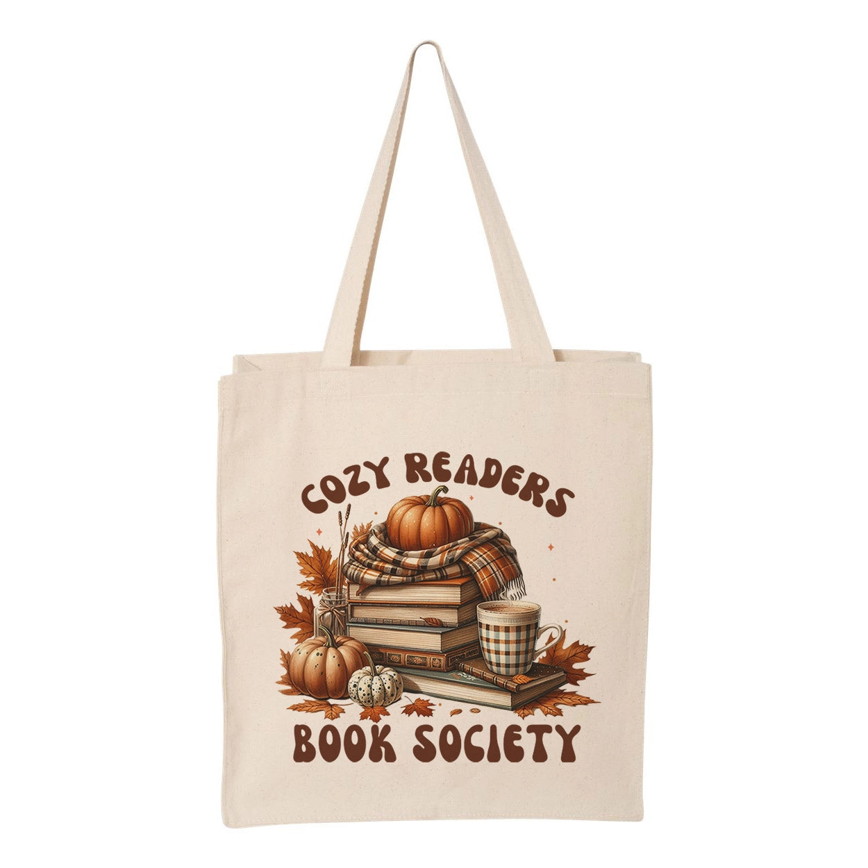 Cozy Readers Book Society Tote Bag