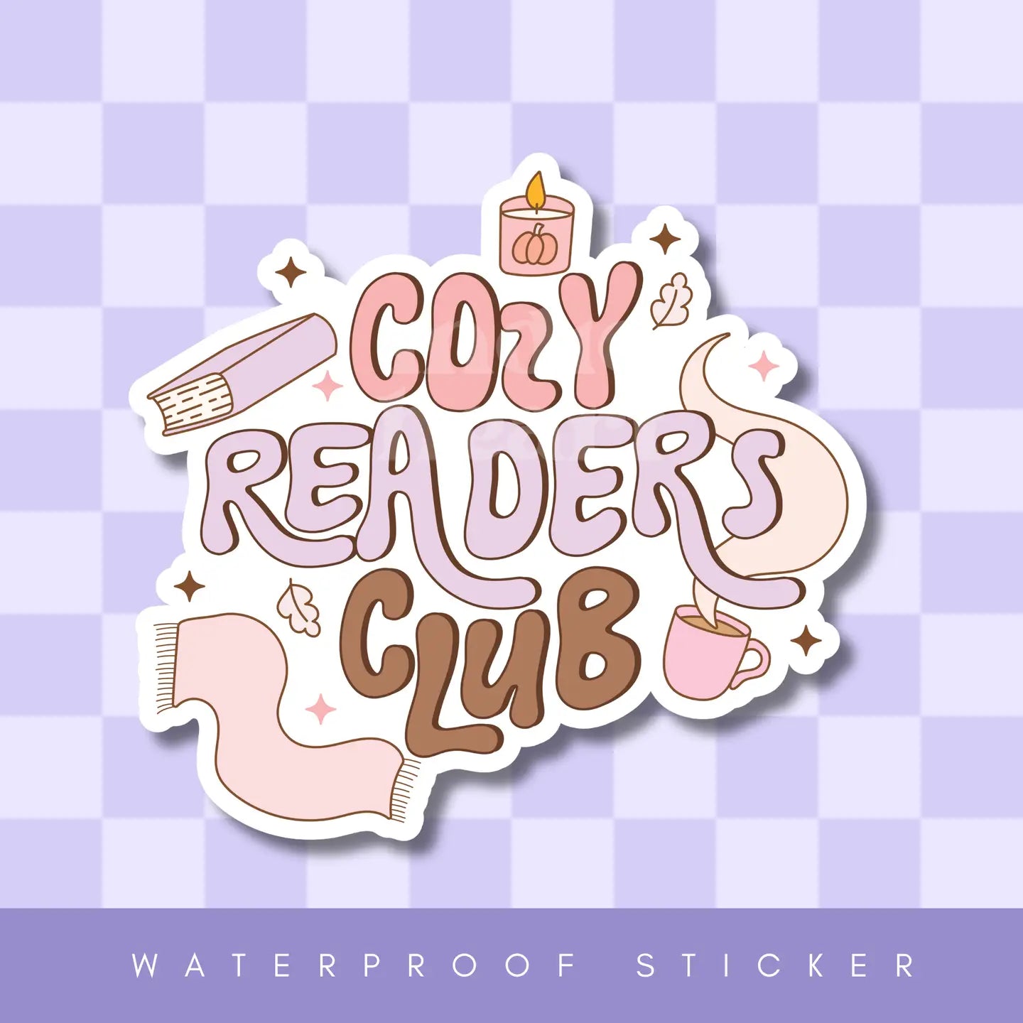 Cozy Readers Club Sticker