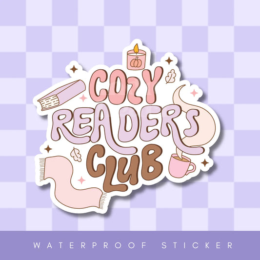 Cozy Readers Club Sticker