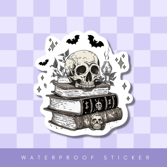 Dark Academia Book Stack Sticker