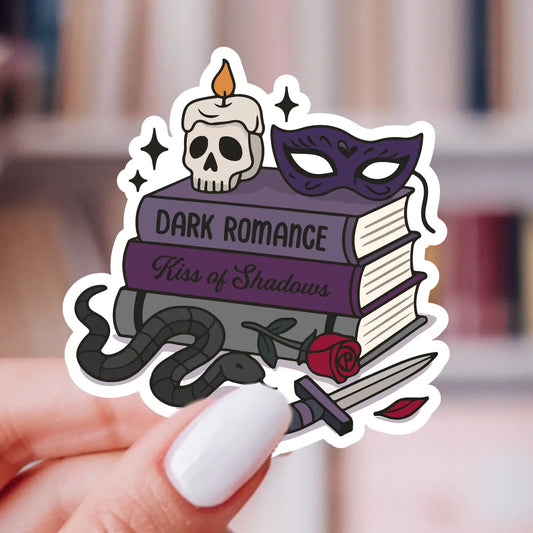 Dark Romance Book Stack Sticker