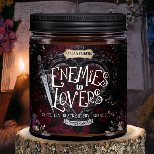 9 oz Fabled Embers Enemies To Lovers Bookish Candle