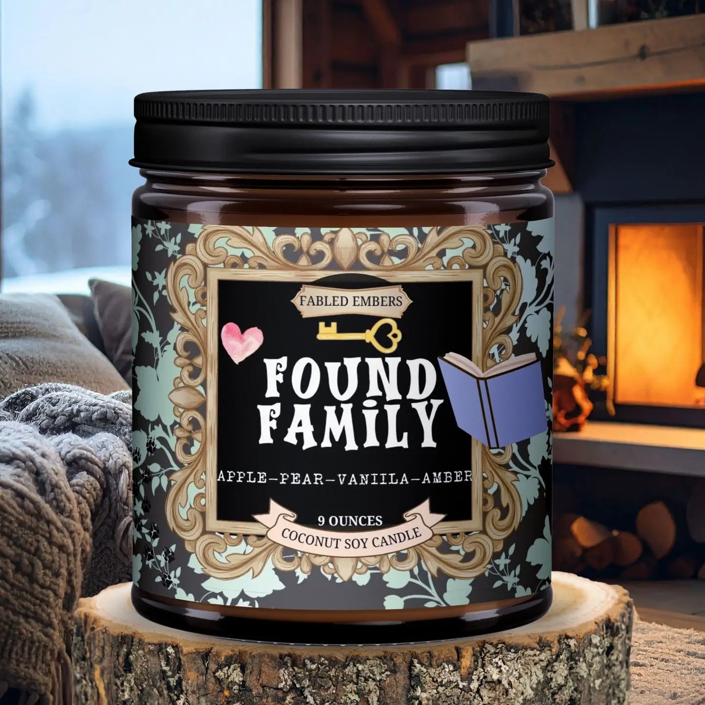 Found Family Book Lovers Trope 9oz Candle