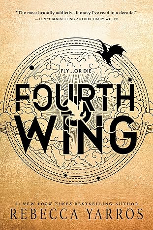 FOURTH WING (Standard Edition) by Rebecca Yarros (Hardcover-Like New)
