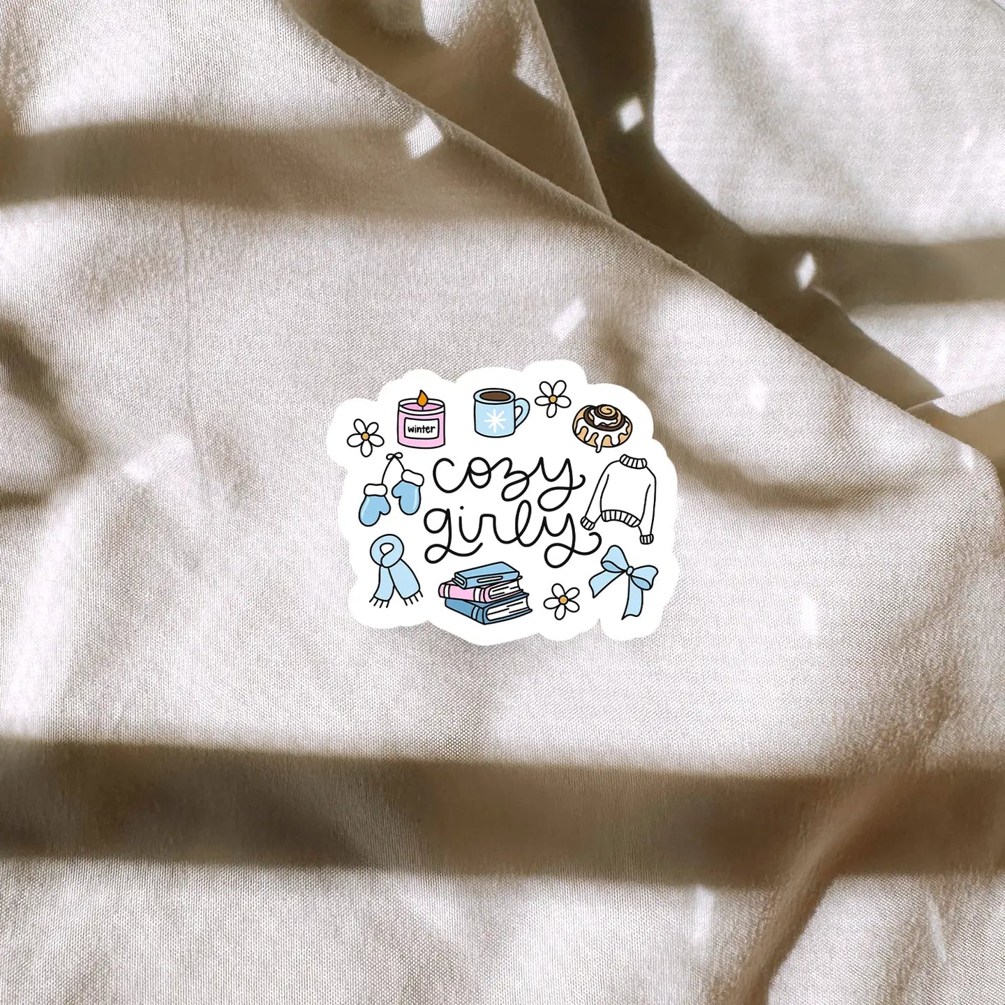 Cozy Girly Winter Sticker