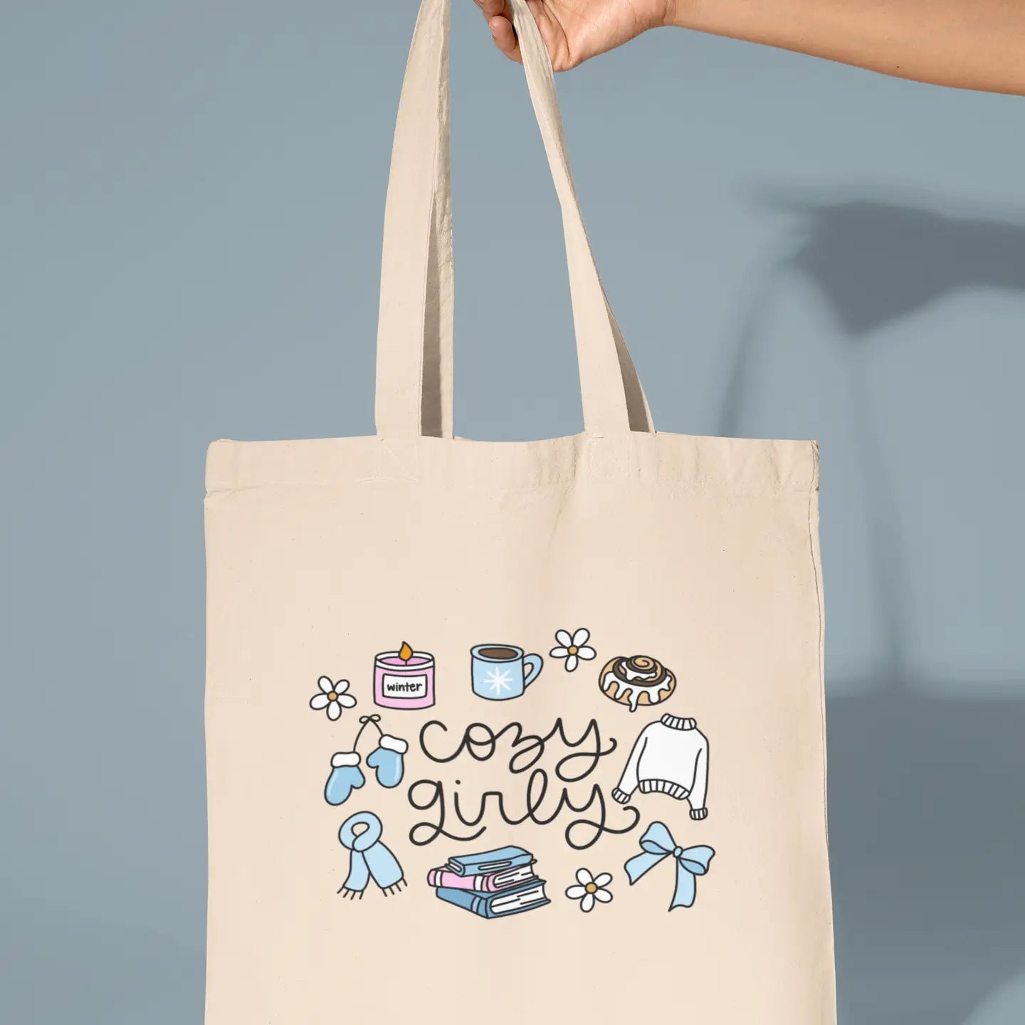 Cozy Girly Winter Tote