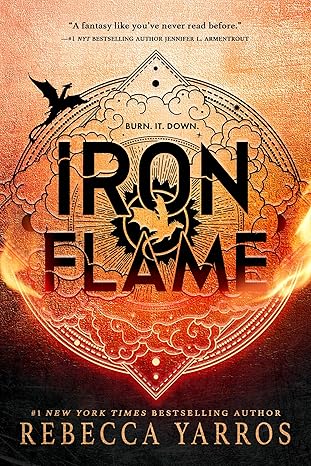 IRON FLAME (Standard Edition) by Rebecca Yarros (Hardcover-Like New)