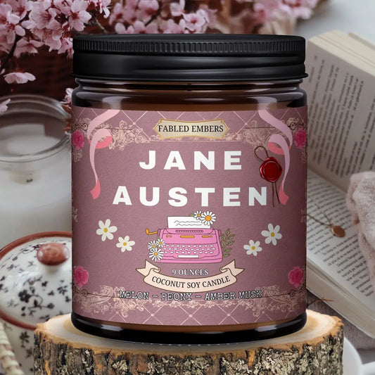 Jane Austen Romance Book Lover 9oz Candle