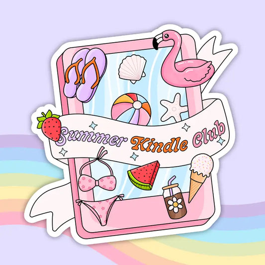 Summer Kindle Club Vinyl Sticker