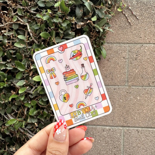 LGBTQIA+ Book Club Tarot Card Sticker
