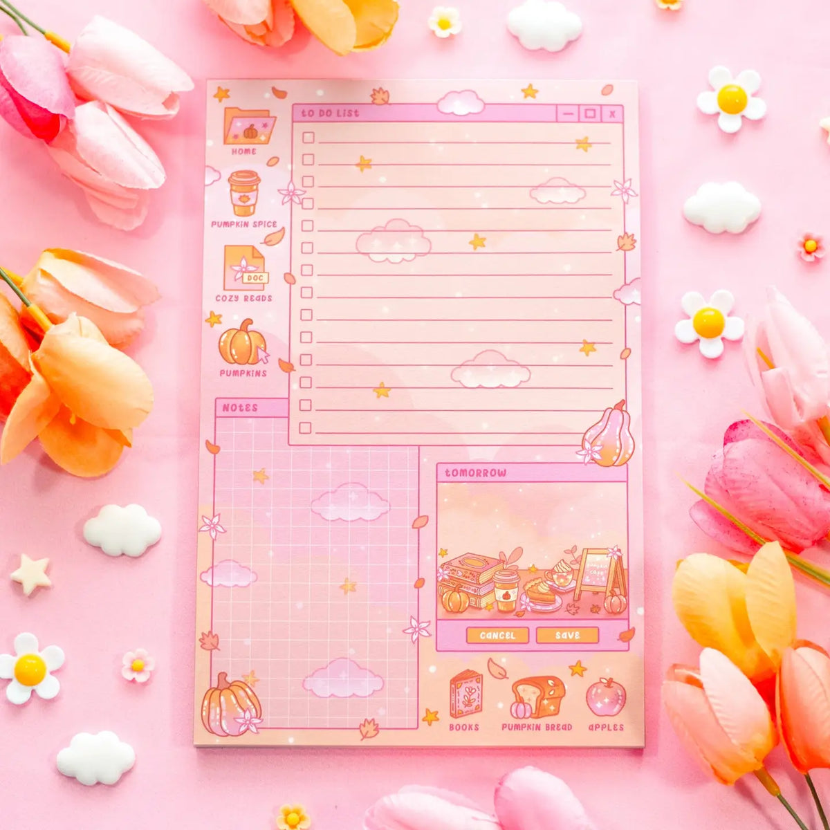Pumpkin Cafe Daily Planner Pad