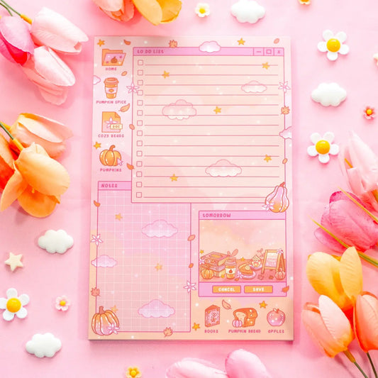 Pumpkin Cafe Daily Planner Pad