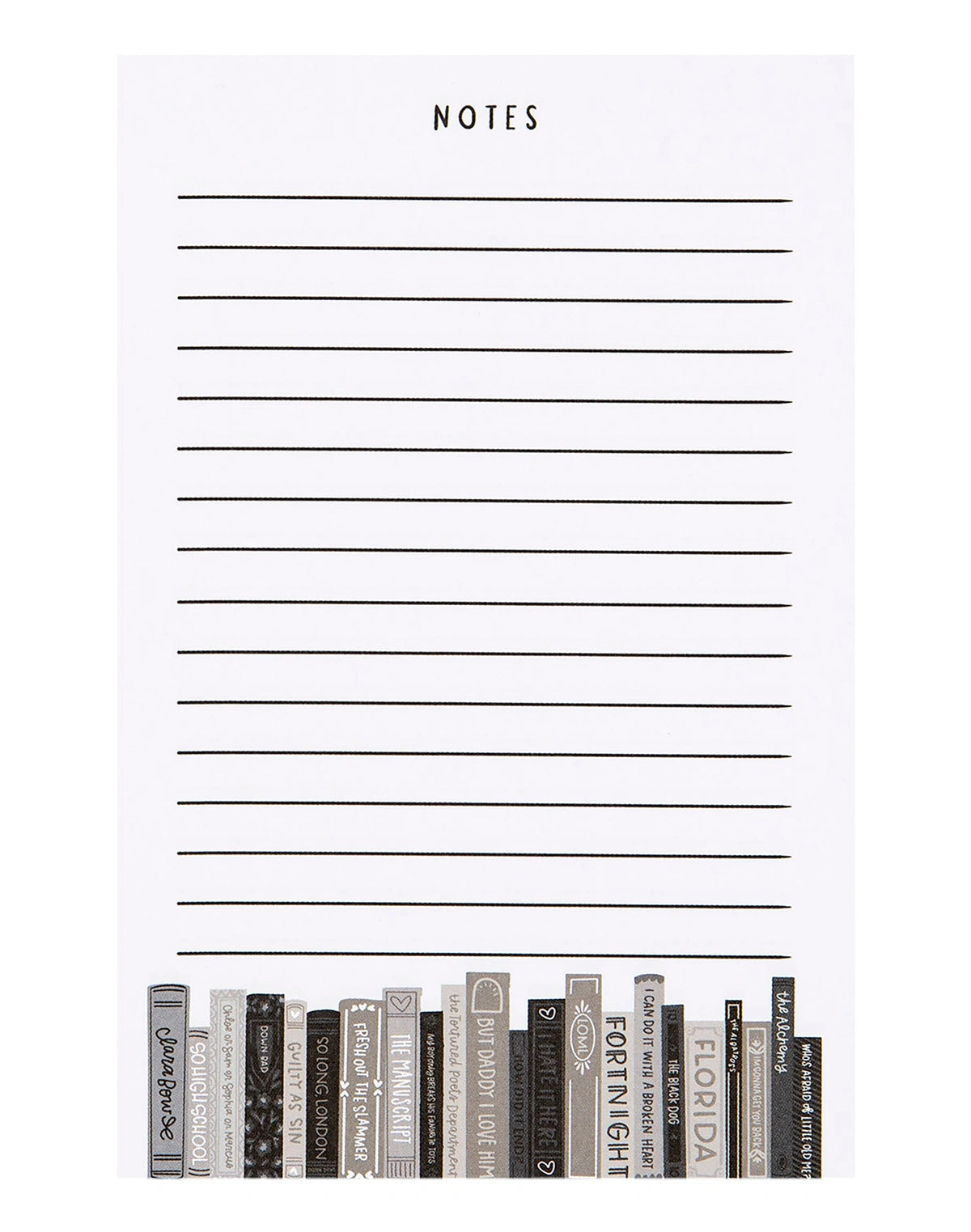 TS Poetry Books Notepad
