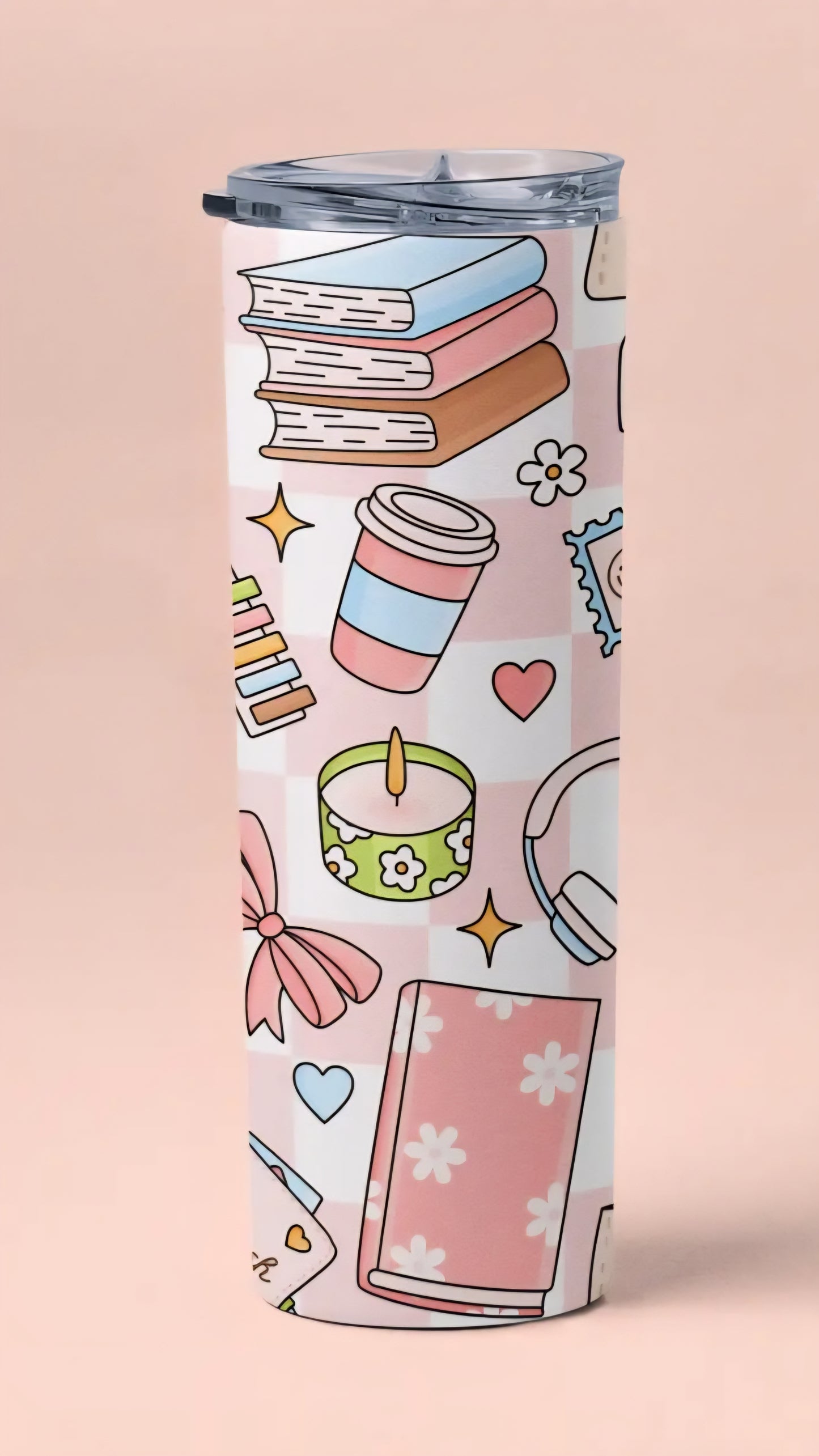 Bookish Journal Tumbler (Pink)