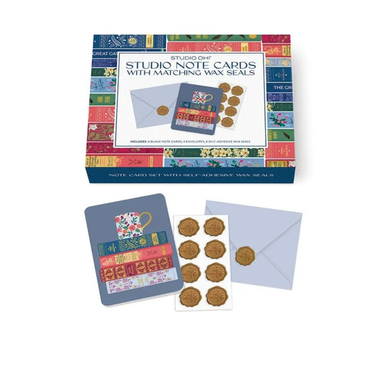Fully Booked Note Card Set with Wax Seals
