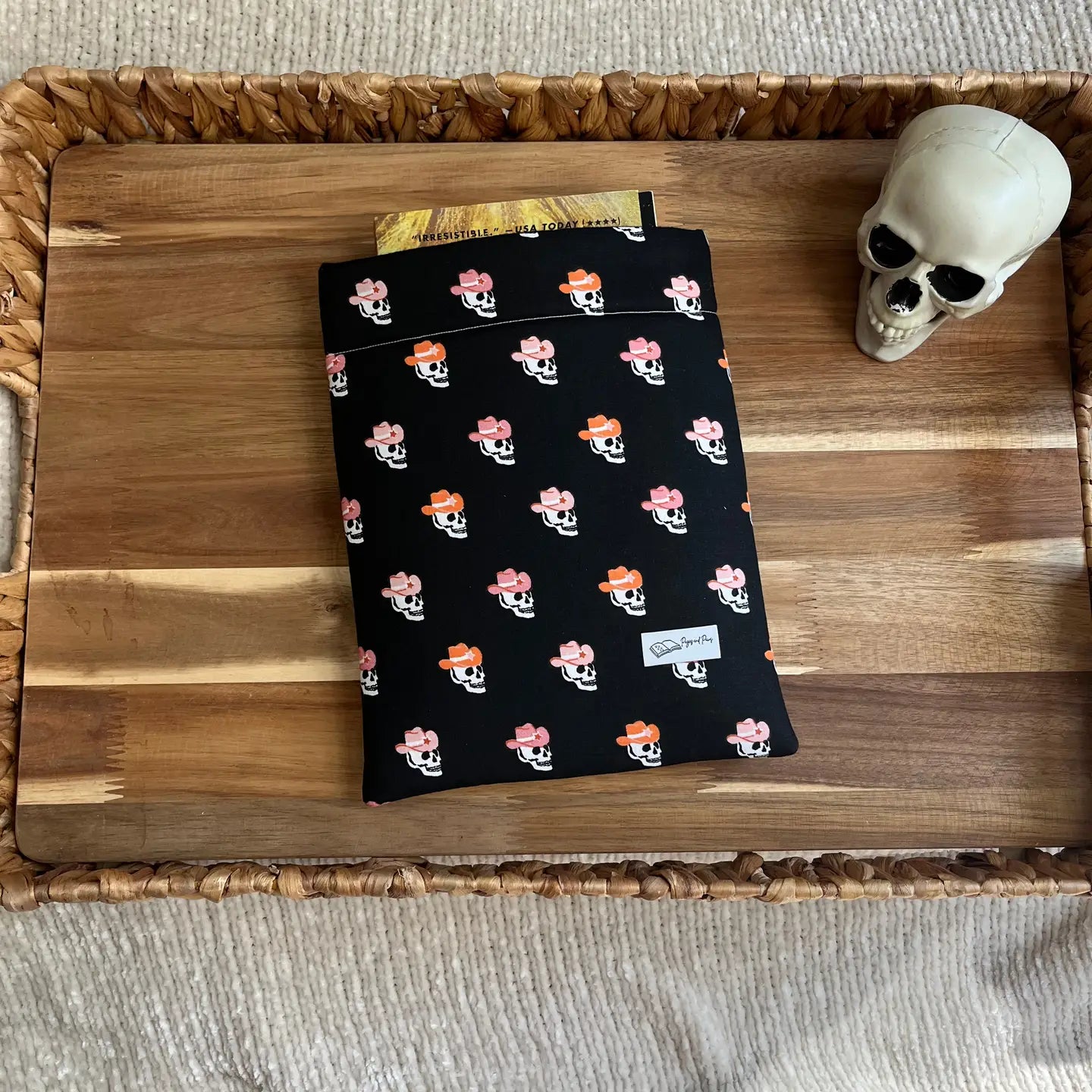 Skull Cowboys Book Sleeve