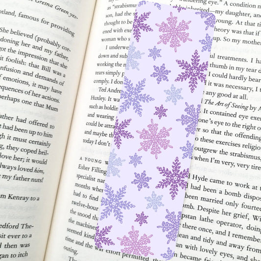 Lavender Snowflake Bookmark