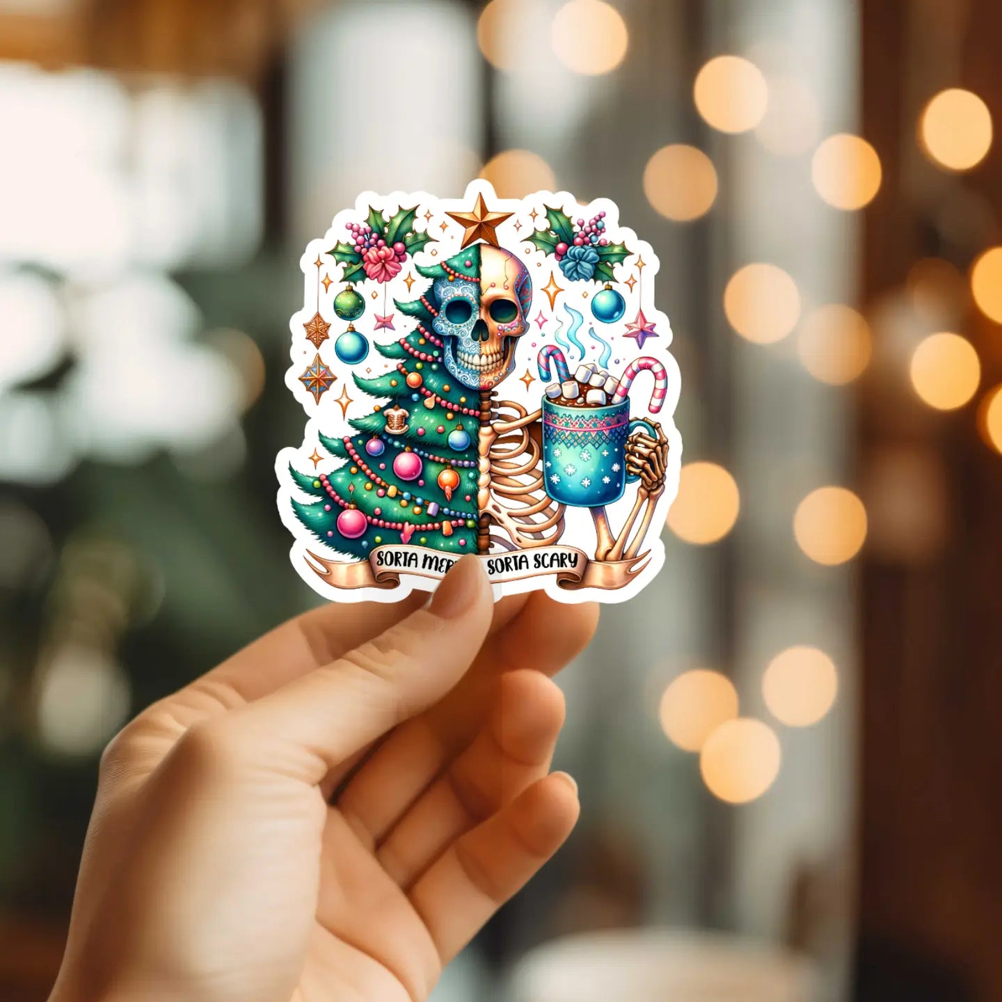 Sorta Merry, Sorta Scary Sticker – Cozy Reads Bookshop
